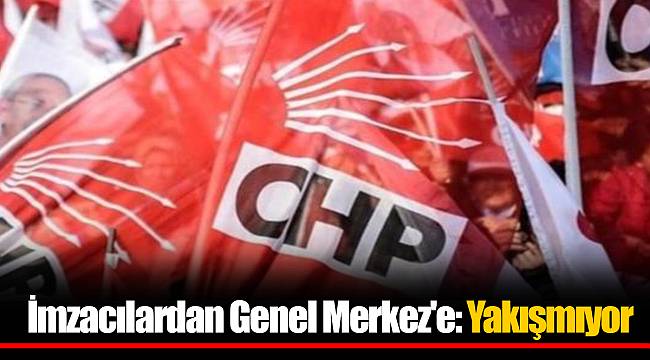 İmzacılardan Genel Merkez'e: Yakışmıyor