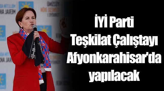 İYİ Parti Teşkilat Çalıştayı Afyonkarahisar'da yapılacak