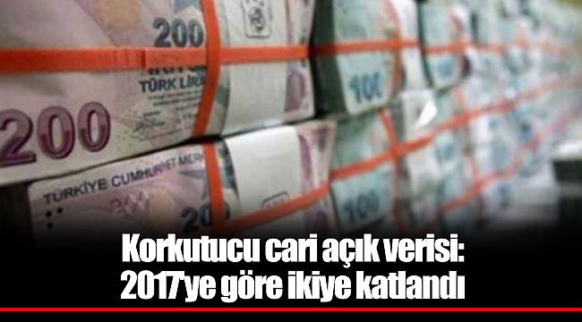 Korkutucu cari açık verisi: 2017'ye göre ikiye katlandı