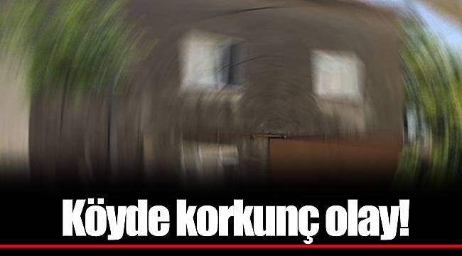 Köyde korkunç olay!