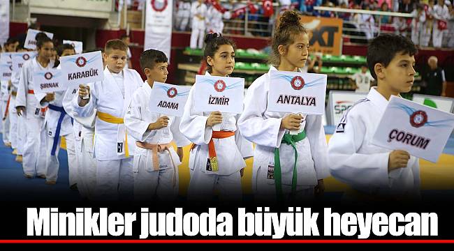 Minikler judoda büyük heyecan