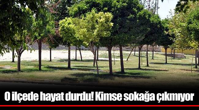 O ilçede hayat durdu! Kimse sokağa çıkmıyor
