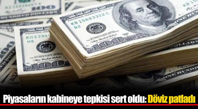 Piyasaların kabineye tepkisi sert oldu: Döviz patladı