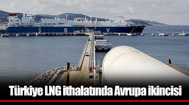 Türkiye LNG ithalatında Avrupa ikincisi