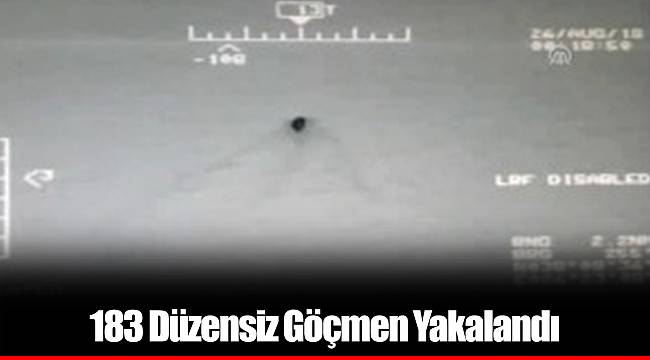 183 Düzensiz Göçmen Yakalandı