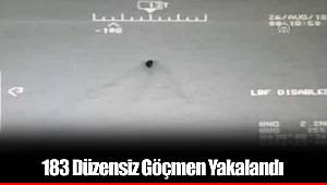 183 Düzensiz Göçmen Yakalandı