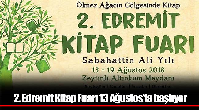 2. Edremit Kitap Fuarı 13 Ağustos’ta başlıyor