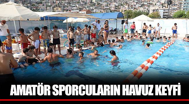 AMATÖR SPORCULARIN HAVUZ KEYFİ