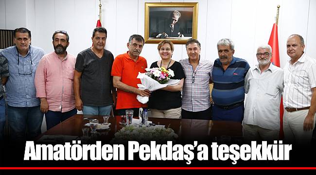 Amatörden Pekdaş’a teşekkür