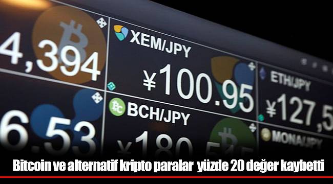 Bitcoin ve alternatif kripto paralar iki haftada yüzde 20 değer kaybetti