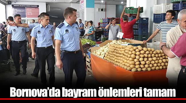 Bornova’da bayram önlemleri tamam