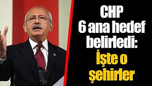 CHP 6 ana hedef belirledi: İşte o şehirler