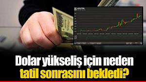 Dolar yükseliş için neden tatil sonrasını bekledi?