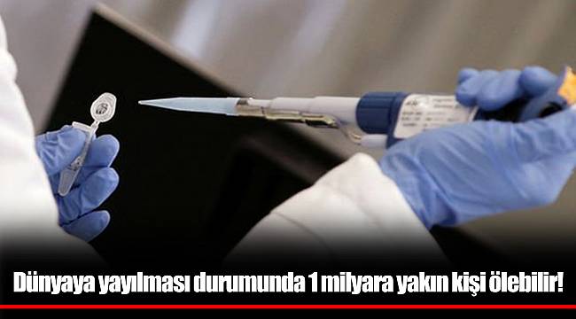 Dünyaya yayılması durumunda 1 milyara yakın kişi ölebilir!