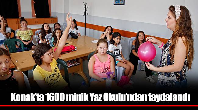 Konak’ta 1600 minik Yaz Okulu’ndan faydalandı