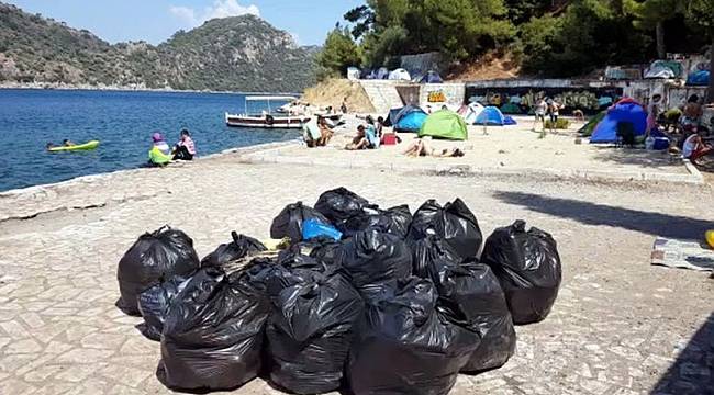 Marmaris'te bayramda 4 bin 500 ton çöp çıktı