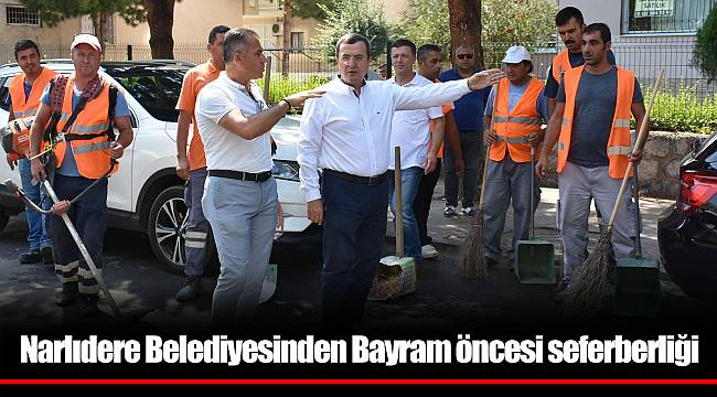Narlıdere Belediyesinden Bayram öncesi seferberliği