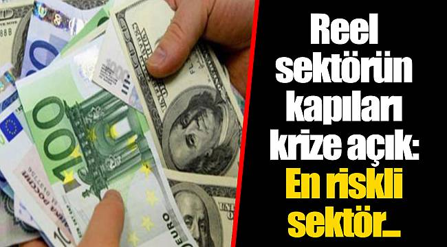 Reel sektörün kapıları krize açık: En riskli sektör...