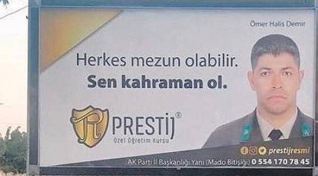 Reklam için şehit istismarına büyük tepki