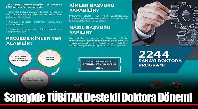 Sanayide TÜBİTAK Destekli Doktora Dönemi
