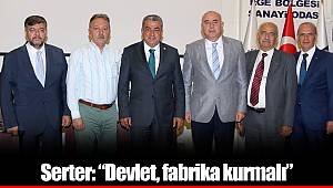 Serter: “Devlet, fabrika kurmalı”