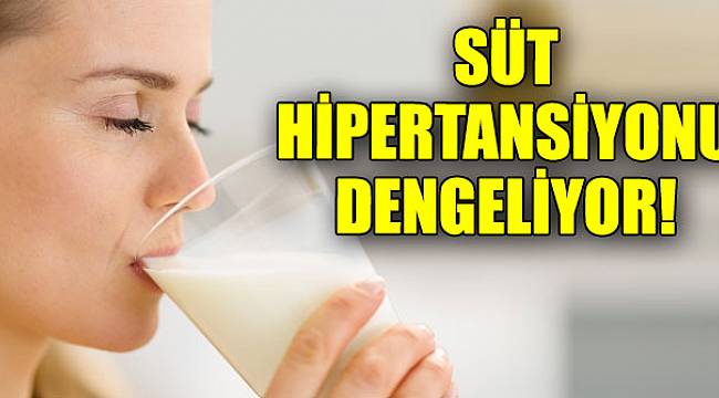Süt hipertansiyonu dengeliyor!