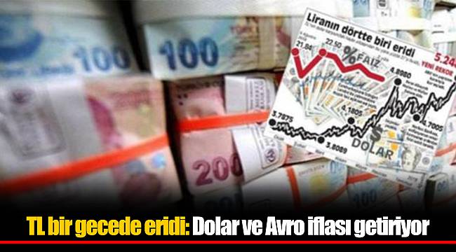 TL bir gecede eridi: Dolar ve Avro iflası getiriyor