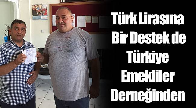 Türk Lirasına Bir Destek de Türkiye Emekliler Derneğinden