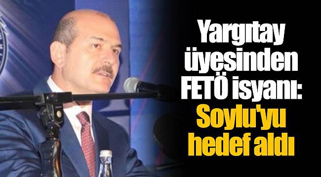 Yargıtay üyesinden FETÖ isyanı: Soylu'yu hedef aldı