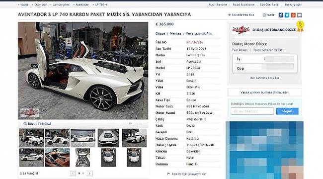 AKP'li vekilden satılık Lamborghini: Yabancıdan yabancıya