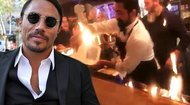 Alev şovu kazasının ardından Nusret'ten açıklama