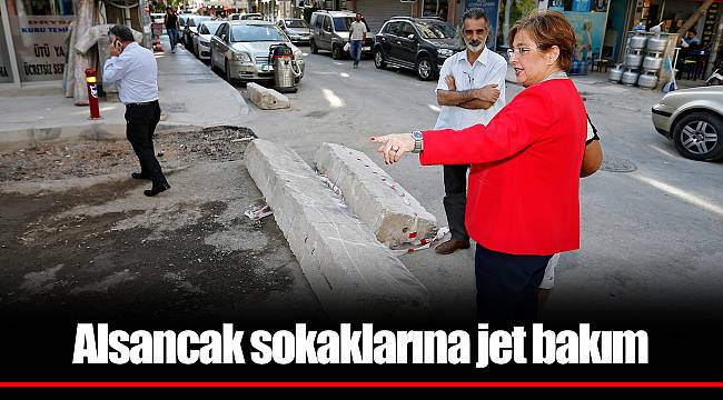 Alsancak sokaklarına jet bakım