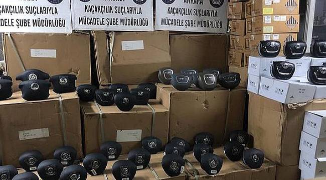 Ankara'da sahte yedek parça operasyonu