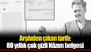 Arşivden çıkan tarih: 80 yıllık çok gizli Nâzım belgesi
