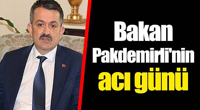 Bakan Pakdemirli'nin acı günü