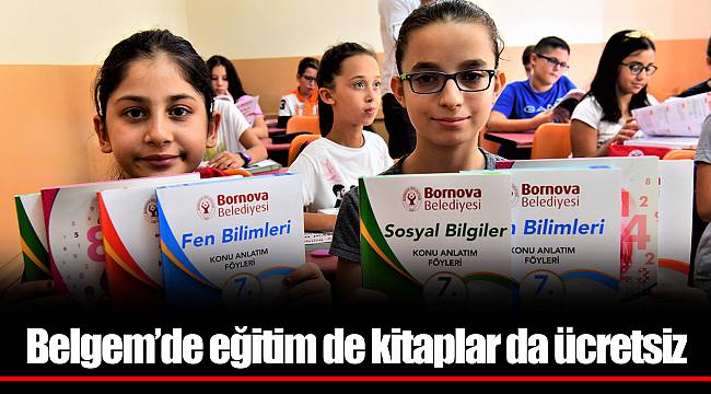 Belgem’de eğitim de kitaplar da ücretsiz