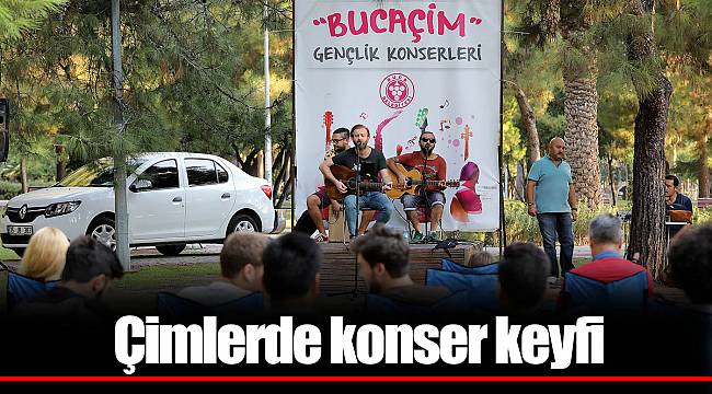 Çimlerde konser keyfi