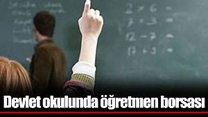 Devlet okulunda öğretmen borsası