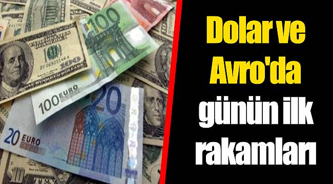 Dolar ve Avro'da günün ilk rakamları