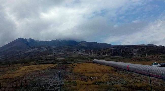 Erciyes Dağı'na mevsimin ilk karı yağdı