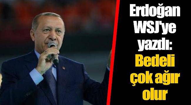 Erdoğan WSJ'ye yazdı: Bedeli çok ağır olur