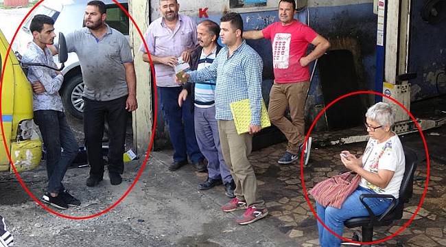 Kadının çığlıklarına koştu ve yakaladı!