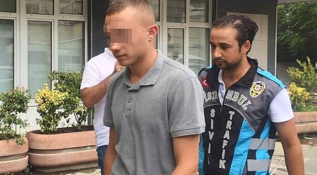 Kameradaki makasçı yakalandı