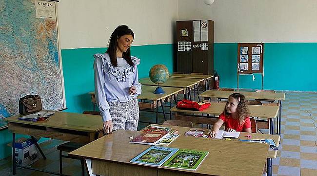 Köy okulunun tek öğrencisi
