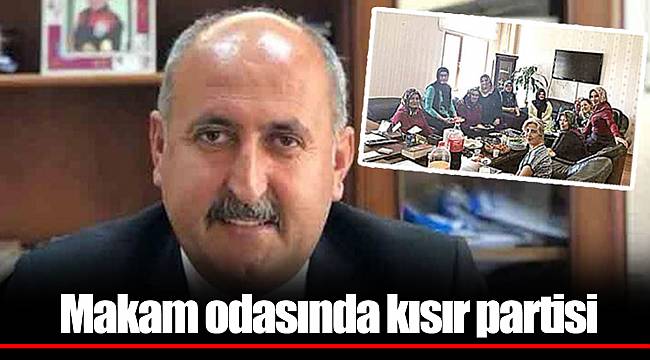 Makam odasında kısır partisi