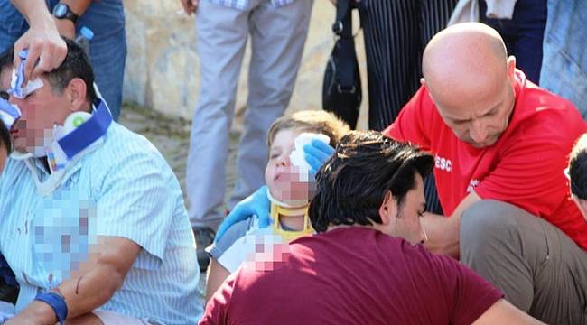 Minik çocuğu kanlar içinde görenler şok oldu