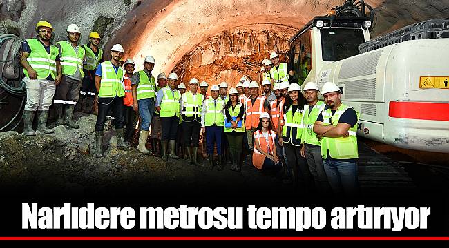 Narlıdere metrosu tempo artırıyor