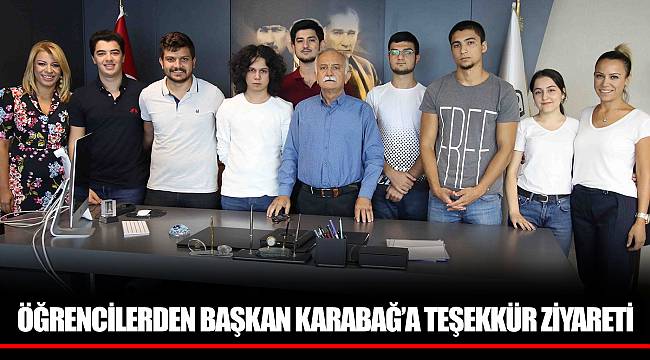 ÖĞRENCİLERDEN BAŞKAN KARABAĞ’A TEŞEKKÜR ZİYARETİ