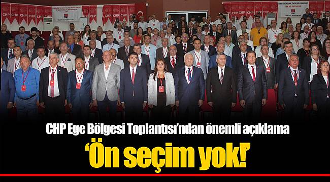 'Ön seçim yok!'