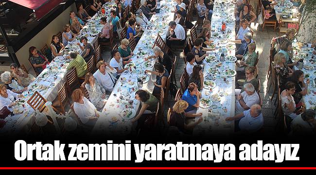 Ortak zemini yaratmaya adayız